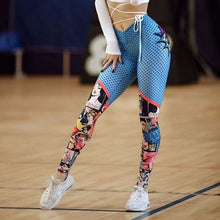 Load image into Gallery viewer, CHRLEISURE Women Digital Printing Leggings Workout Leggings High Waist Push Up Leggins Mujer Fitness Leggings Women&#39;S Pants