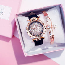 Load image into Gallery viewer, 2019 Women Watches Bracelet set Starry Sky Ladies Bracelet Watch Casual Leather Quartz Wristwatch Clock Relogio Feminino