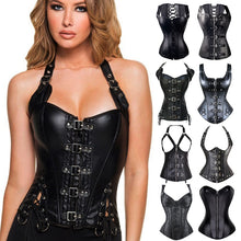 Load image into Gallery viewer, Steampunk sexy overbust corset