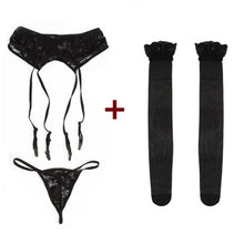 Load image into Gallery viewer, Thigh-high stockings  within temptation suspender