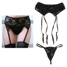 Load image into Gallery viewer, Thigh-high stockings  within temptation suspender