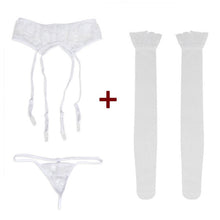 Load image into Gallery viewer, Thigh-high stockings  within temptation suspender